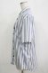 画像2: MILKBOY / LOGO Stripe shirt  ホワイト×ブルー H-25-09-05-065-MB-BL-KB-ZH (2)