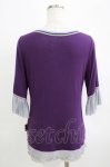 画像3: 【SALE】Ozz oneste / チャイナカットソー  パープル H-25-09-05-068-OO-TO-KB-ZT128 (3)