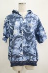 画像1: 【SALE】elements,H / PARTY プリントZIPパーカー  ブルー H-25-09-05-069-PU-TO-KB-ZT138 (1)