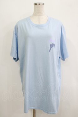 画像1: MILKBOY / SECRET KEYS TEE L ライトブルー H-25-09-05-073-MB-TO-KB-ZT1018D