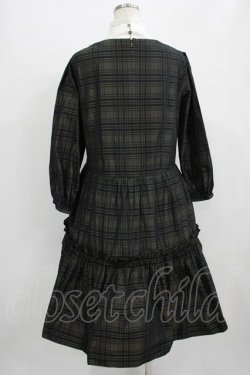 画像3: Jane Marple / Memory Shadow Checkレイヤードドレス  ブラックチェック H-25-09-05-008-JM-OP-KB-ZH