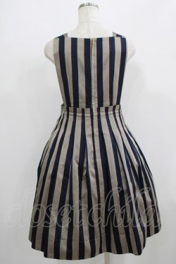 画像3: Jane Marple / Regimental stripeのジャンパースカート  グレー×ネイビー H-25-09-05-013-JM-OP-KB-ZH