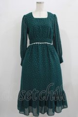 MILK / レイアドレス  グリーン×ゴールドスター H-25-09-05-014-ML-OP-KB-ZH