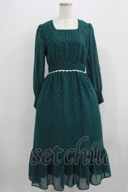 画像1: MILK / レイアドレス  グリーン×ゴールドスター H-25-09-05-014-ML-OP-KB-ZH