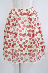 Jane Marple Dans Le Salon / Cherryスカート  アイボリー H-25-09-05-016-JM-SK-KB-ZH