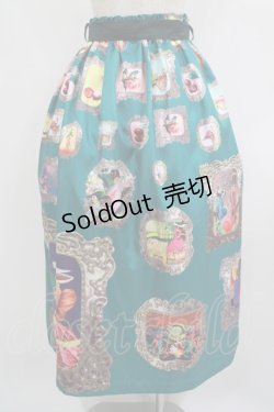 画像3: pays des fees  / キメラ額縁ロングスカート  グリーン H-25-09-05-021-PU-SK-KB-ZH