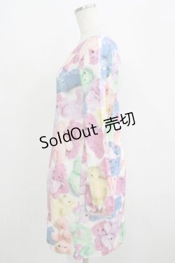 画像2: MILK / Love Bearワンピース  カラフル×ラベンダー H-25-09-05-024-ML-OP-KB-ZH