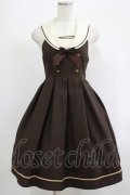 Innocent World / 衿刺繍セーラージャンパースカート M ショコラ H-25-09-06-003-IW-OP-NS-ZH