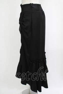 画像2: DearMyLoveRose / ドロストアシメフリルマーメイトスカート LL ブラック H-25-09-06-023-EL-SK-NS-ZH