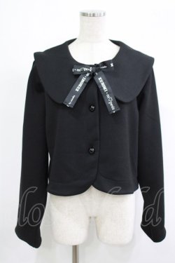画像1: m petit by misako / サンリオキャラクターズコラボ クロミセーラーカーディガン L ブラック H-25-09-06-024-LO-TO-NS-ZH
