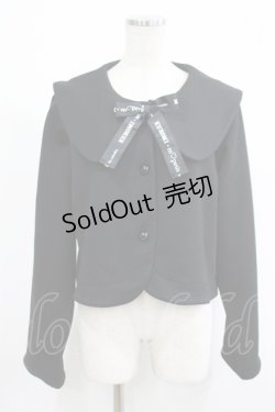 画像1: m petit by misako / サンリオキャラクターズコラボ クロミセーラーカーディガン L ブラック H-25-09-06-024-LO-TO-NS-ZH