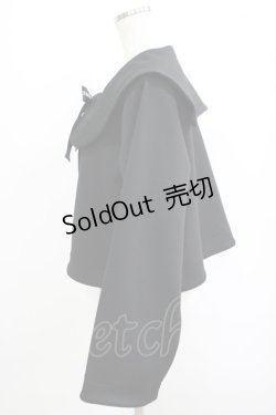 画像2: m petit by misako / サンリオキャラクターズコラボ クロミセーラーカーディガン L ブラック H-25-09-06-024-LO-TO-NS-ZH