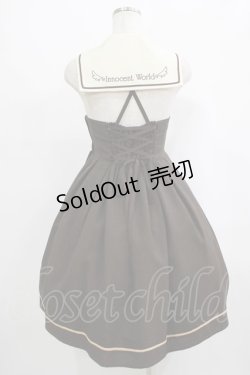画像3: Innocent World / 衿刺繍セーラージャンパースカート M ショコラ H-25-09-06-003-IW-OP-NS-ZH