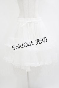 metamorphose / 【プラスサイズ】オーガンジーフリルパニエ プラスサイズ オフ H-25-09-06-028-ME-SK-NS-ZH