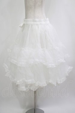 画像2: metamorphose / 【プラスサイズ】オーガンジーフリルパニエ プラスサイズ オフ H-25-09-06-028-ME-SK-NS-ZH