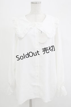画像1: DearMyLove / マルチwayビッグ襟シャツワンピース M~L オフ H-25-09-06-032-EL-OP-NS-ZH