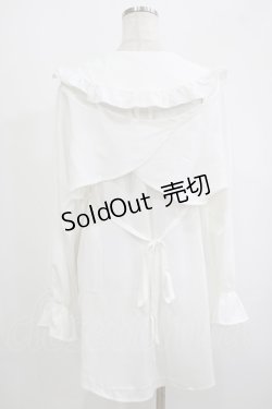 画像3: DearMyLove / マルチwayビッグ襟シャツワンピース M~L オフ H-25-09-06-032-EL-OP-NS-ZH