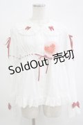 BABY,THE STARS SHINE BRIGHT / Sweet Heart くみゃちゃんブラウス Free オフ白/エンジ H-25-09-06-033-BA-BL-NS-ZH