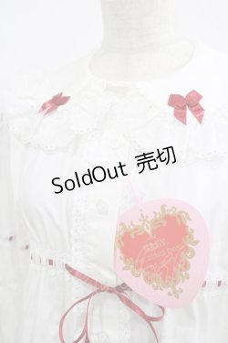 画像4: BABY,THE STARS SHINE BRIGHT / Sweet Heart くみゃちゃんブラウス Free オフ白/エンジ H-25-09-06-033-BA-BL-NS-ZH