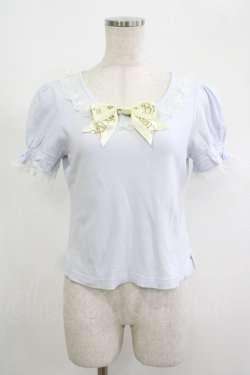 画像1: BABY,THE STARS SHINE BRIGHT / ロゴリボンカットソー Free サックス H-25-09-06-034-BA-TO-NS-ZH