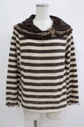 axes femme / ボーダーニット M ブラウン H-25-09-06-036-AX-TO-NS-ZH