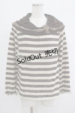 画像1: axes femme / ボーダーニット M ブラウン H-25-09-06-036-AX-TO-NS-ZH
