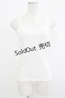 画像1: axes femme POETIQUE / ビジュー使いキャミソール M オフ H-25-09-06-040-AX-TO-NS-ZH