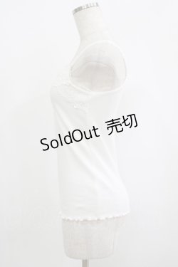 画像2: axes femme POETIQUE / ビジュー使いキャミソール M オフ H-25-09-06-040-AX-TO-NS-ZH