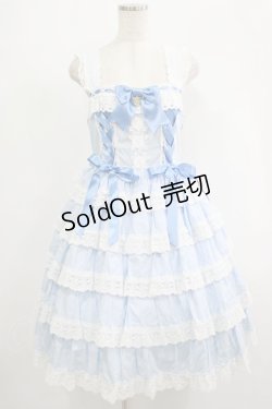 画像1: BABY,THE STARS SHINE BRIGHT / Romantic Dream Roseジャンパースカート Free サックス H-25-09-06-005-BA-OP-NS-ZH