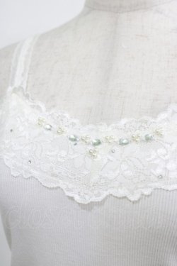 画像4: axes femme POETIQUE / ビジュー使いキャミソール M オフ H-25-09-06-040-AX-TO-NS-ZH