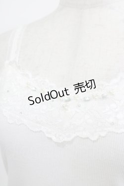 画像4: axes femme POETIQUE / ビジュー使いキャミソール M オフ H-25-09-06-040-AX-TO-NS-ZH