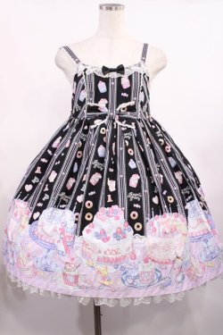 画像1: Angelic Pretty / Whip Factory ジャンパースカート Free ブラック H-25-09-06-1001-AP-OP-NS-ZH