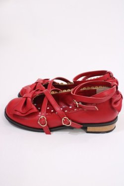 画像2: Angelic Pretty / Tea Partyシューズ M（約23.5cm） ワイン H-25-09-06-1037-AP-SH-NS-ZH