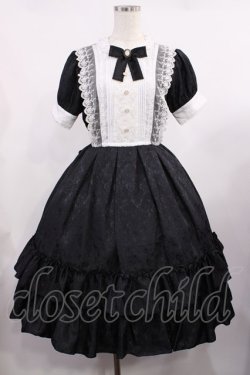 画像1: Pina sweetcollection / ローズジャガードワンピース Free ブラック H-25-09-06-1006-LO-OP-NS-ZH