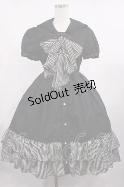 画像1: ALICE and the PIRATES / マリーニセーラーワンピース Free ブラック H-25-09-06-1008-PA-OP-NS-ZH