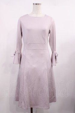 画像1: tocco closet / リボン袖ワンピース Free ラベンダー H-25-09-06-1012-LO-OP-NS-ZH