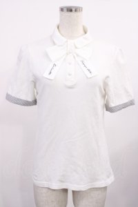 Fi.n.t / ロゴ刺繍タイポロシャツ Free OFFWHITE H-25-09-06-1024-CA-TO-NS-ZH