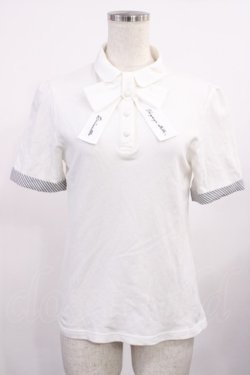 画像1: Fi.n.t / ロゴ刺繍タイポロシャツ Free OFFWHITE H-25-09-06-1024-CA-TO-NS-ZH