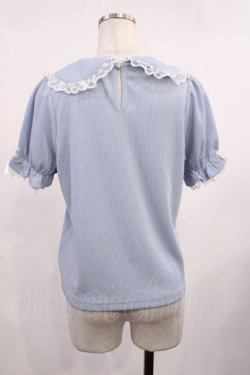 画像2: Honey Cinnamon / ロゴ刺繍トップス Free サックス H-25-09-06-1025-LO-TO-NS-ZH