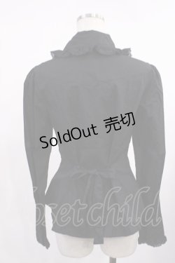 画像2: metamorphose / タイ付共フリルブラウス Free ブラック H-25-09-06-1029-ME-BL-NS-ZH