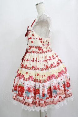 画像2: To Alice / StrawberryRabbitプリントジャンパースカート L イエロー H-25-09-06-001-LO-OP-NS-ZH