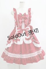 BABY,THE STARS SHINE BRIGHT / ゆらゆらいちごのStrawberry Gardenジャンパースカート Free エンジ H-25-09-06-006-BA-OP-NS-ZH