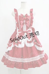 BABY,THE STARS SHINE BRIGHT / ゆらゆらいちごのStrawberry Gardenジャンパースカート Free エンジ H-25-09-06-006-BA-OP-NS-ZH