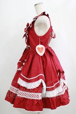画像2: BABY,THE STARS SHINE BRIGHT / ゆらゆらいちごのStrawberry Gardenジャンパースカート Free エンジ H-25-09-06-006-BA-OP-NS-ZH