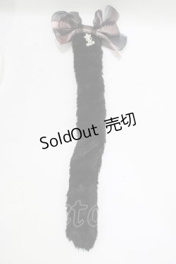 画像1: ALICE and the PIRATES / Sweet Heart Kitty tailブローチ  ブラック H-25-09-06-058-PA-ZA-NS-ZH