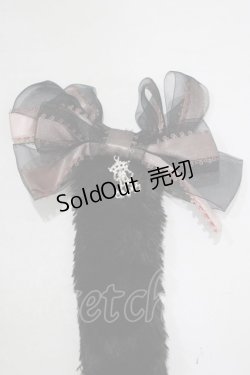画像2: ALICE and the PIRATES / Sweet Heart Kitty tailブローチ  ブラック H-25-09-06-058-PA-ZA-NS-ZH