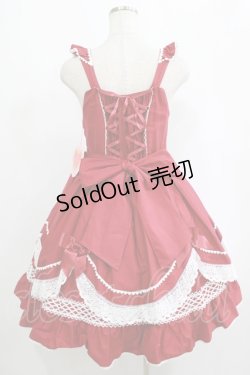 画像3: BABY,THE STARS SHINE BRIGHT / ゆらゆらいちごのStrawberry Gardenジャンパースカート Free エンジ H-25-09-06-006-BA-OP-NS-ZH