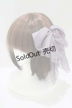 画像1: axes femme POETIQUE / シフォンリボンバレッタ  ラベンダー H-25-09-06-073-AX-AC-NS-ZH