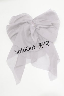 画像2: axes femme POETIQUE / シフォンリボンバレッタ  ラベンダー H-25-09-06-073-AX-AC-NS-ZH