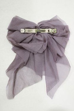 画像3: axes femme POETIQUE / シフォンリボンバレッタ  ラベンダー H-25-09-06-073-AX-AC-NS-ZH